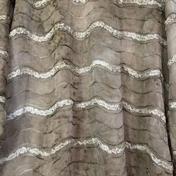 Coldwater Creek Shirt Womens 2X Brown Ombre Sheer Textured Button Front Blouse - Picture 9 of 11